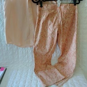 Ralph Lauren Sport Top, Wet Seal Pants.